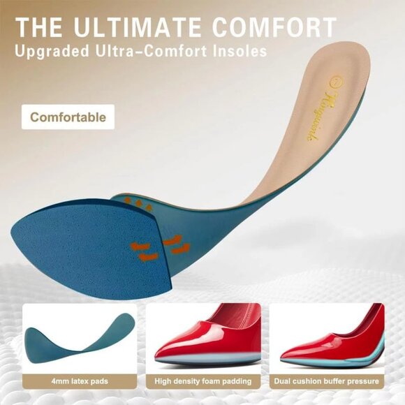 4 Inch Red Womens Pumps High Heels Stiletto Pointed Closed Toe Bridal Shoes - Picture 4 of 8